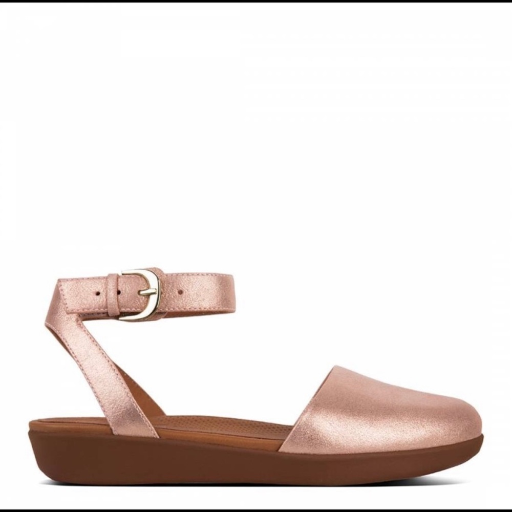 Fitflop Cova Glimmer Suede Ankle Strap Sandal